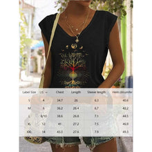 Load image into Gallery viewer, Women's Bohemian Moon And Tree Graphic Tee