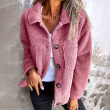 Load image into Gallery viewer, Plus Size Women’s Solid Color Sherpa Jacket