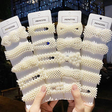 Load image into Gallery viewer, 5/8PCS/Set Women Girls Elegant Imitation Pearls Geometric Hairpins Sweet Hair Ornament Clips Barrettes Gorgeous Fashion Hair Accessories For Women