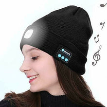 Load image into Gallery viewer, Wireless Bluetooth LED Hat with Music Speakers Light Winter Gift