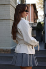 Load image into Gallery viewer, Megan Tailored Wool Blend Coat in Ivory