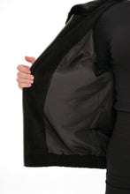 Load image into Gallery viewer, Genuine Suede Mink Trim Jacket