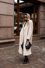 Load image into Gallery viewer, Sylvie Iconic Statement Fiber Coat in Ivory