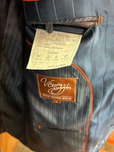 Load image into Gallery viewer, Venezzi Blue SB-4000 3-Button Striped Blazer