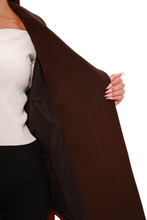 Load image into Gallery viewer, Sandro Cashmere Blend Overcoat in Cinnamon