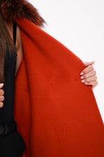 Load image into Gallery viewer, Saga®Furs Silver Fox Wool Alpaca Coat
