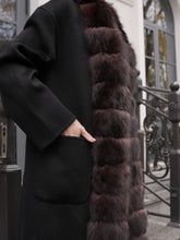 Load image into Gallery viewer, Brackley Genuine Polar Fox Fur Double Face Coat