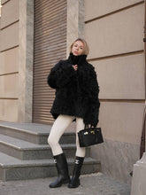 Load image into Gallery viewer, Genuine Tigrado Curly Shearling Coat