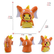 Load image into Gallery viewer, 24 Pcs Pokemon Pikachu Cosplay Toys Charizard Snorlax Garchomp Tyranitar Hydreigon Anime Stuffed Plush Cartoon Peluche Dolls - # BOT&G512610001