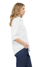Load image into Gallery viewer, Womens Regular Fit 3/4 Sleeve Button Down Collared Camp Shirt