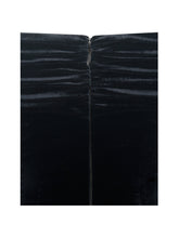 Load image into Gallery viewer, Magnolia Black Off-Shoulder Layered Satin Mini Dress