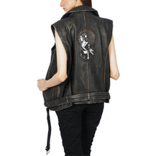 Load image into Gallery viewer, Ash Vintage Biker Leather Vest
