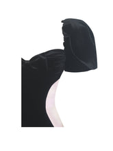 Load image into Gallery viewer, Nova Black Contoured Sweetheart Puff Sleeve Mini Dress
