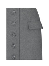 Load image into Gallery viewer, Faye Grey Wool Blend Single-Breasted Coat with Removable Faux Fur Collar