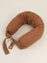 Load image into Gallery viewer, Linen Adjustable Neck Support Travel Pillow