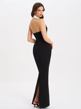 Load image into Gallery viewer, Raelyn Black and White Business Casual Maxi Dress