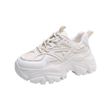 Load image into Gallery viewer, High Quality Chunky Sneakers Womens Platform Fashion Breathable Height Increased Thick Bottom Trainers High White Fashion Thick Soled Sports Walking Sneakers