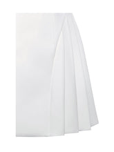 Load image into Gallery viewer, Delia White Blazer Dress with Pleated Detail