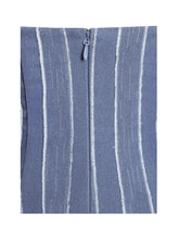 Load image into Gallery viewer, Abygail Stripe Cotton Denim Maxi Dress