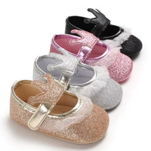 Load image into Gallery viewer, Newborn Infant Baby Girls Shoes Toddler Kids Princess Crown Glitter Design Shoes Soft Sole Anti-slip