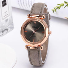 Load image into Gallery viewer, Women Watch Rhinestone Fashion Exquisite Women Leather Casual Watch Luxury Analog Quartz Crystal Wristwatch Bracelet Watch For Women and Girls