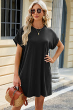 Load image into Gallery viewer, Short Sleeve Mini Dress with Pockets Casual & Stylish Everyday Wear