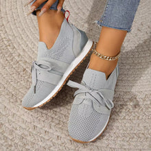 Load image into Gallery viewer, Women’s Lace‑Up Mesh Walking Flats
