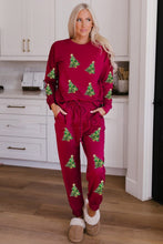 Load image into Gallery viewer, Women’s Christmas Sequin Two-Piece Set | Long Sleeve Top & Pants