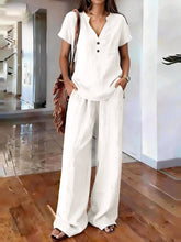 Load image into Gallery viewer, Women’s Casual Solid Color Two Piece Set