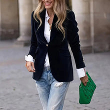 Load image into Gallery viewer, Women’s Slim-Fit Notch-Lapel Blazer