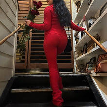 Load image into Gallery viewer, Long Sleeve Sweater And High Waist Long Pants Set