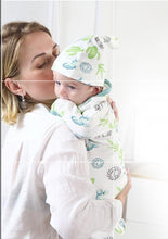 Load image into Gallery viewer, Baby Swaddle Blanket With Cap Swaddle Wrap Swaddling bag Baby Sleeping Bag