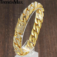 Load image into Gallery viewer, Men's Luxe Gold Chain Bracelet
