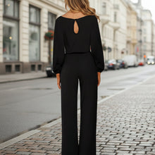 Load image into Gallery viewer, Solid Color Slim-Fit Long Sleeve Knit Jumpsuit | 3 Colors S–XXL