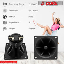 Load image into Gallery viewer, 5Core 40W Square Tweeter Driver