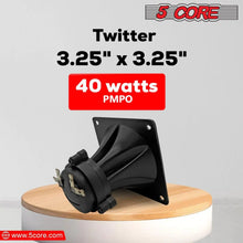 Load image into Gallery viewer, 5Core 40W Square Tweeter Driver