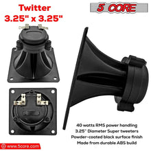 Load image into Gallery viewer, 5Core 40W Square Tweeter Driver