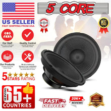 Load image into Gallery viewer, 5Core 8 Inch Subwoofer Speaker 500W Peak 4 Ohm Replacement Car Bass Sub Woofer 2 Pcs