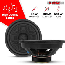 Load image into Gallery viewer, 5Core 8 Inch Subwoofer Speaker 500W Peak 4 Ohm Replacement Car Bass Sub Woofer 2 Pcs