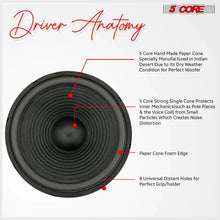 Load image into Gallery viewer, 5Core Max Bass 15 Inch Subwoofer 450W 4Ohm