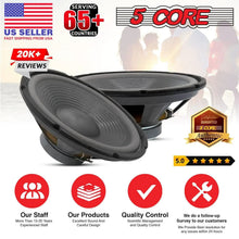 Load image into Gallery viewer, 5Core Max Bass 15 Inch Subwoofer 450W 4Ohm