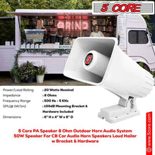 Load image into Gallery viewer, 5Core Universal PA Horn Speaker 50W 6x4