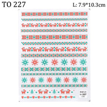 Load image into Gallery viewer, 5D Sweater Nail Sticker Acrylic Engraved Winter Charm Designs Beauty Cloth Christmas Patterns Nails Art Decoration Tools Nail Art Stickers Decor Tip Transfer Nail Decals Sticker For Pretty Girl Self-Adhesive Nail Decals Designer Nail Stickers