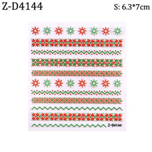 Load image into Gallery viewer, 5D Sweater Nail Sticker Acrylic Engraved Winter Charm Designs Beauty Cloth Christmas Patterns Nails Art Decoration Tools Nail Art Stickers Decor Tip Transfer Nail Decals Sticker For Pretty Girl Self-Adhesive Nail Decals Designer Nail Stickers