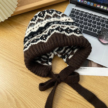 Load image into Gallery viewer, Winter Vintage Wool Bag Cap – Warm Ear Protection Hat for Cold Weather