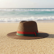 Load image into Gallery viewer, Plain Straw Sun Hat – Unisex Beach & Outdoor Wide Brim