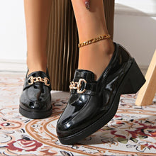 Load image into Gallery viewer, Women's Bowtie Round Toe Low Heel Pumps – Wide Size PU Casual Shoes