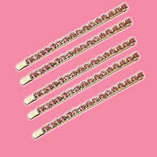Load image into Gallery viewer, 5PCS Fashion Bling Crystal Rhinestones Hair Clips Women Hairpins Metal Barrettes Hair Styling Tools Accessories Headdress Gorgeous Hair Accessories For Women