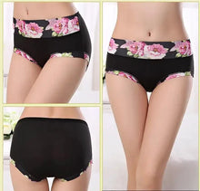 Load image into Gallery viewer, 5Pcs Print Panties Women's Underwear Cute Cotton Panties Plus Size Briefs Girl Ladies Lingeries Panty Sexy Underpants For Women