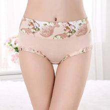 Load image into Gallery viewer, 5Pcs Print Panties Women's Underwear Cute Cotton Panties Plus Size Briefs Girl Ladies Lingeries Panty Sexy Underpants For Women